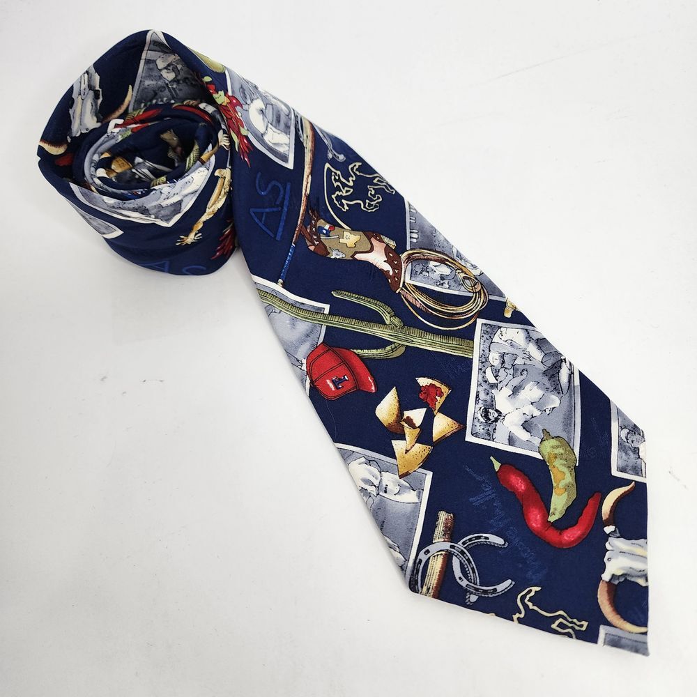 Nicole Miller Men's Texas‎ Tie 100% Silk Vintage